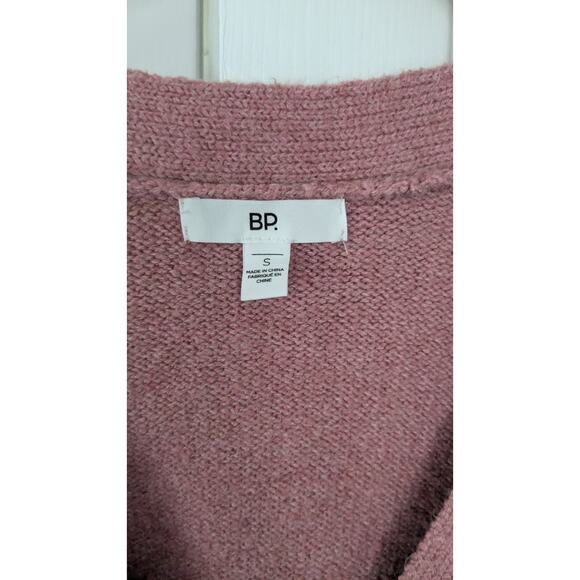 BP. Pink Cropped Drapey Oversized Cardigan - Picture 3 of 6